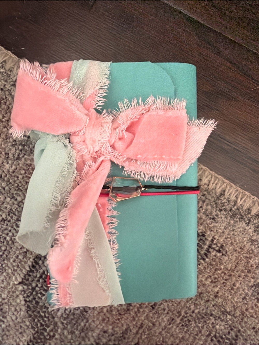 TRACE Breakfast at Tiffany’s A6 Turquoise LeatherJournal